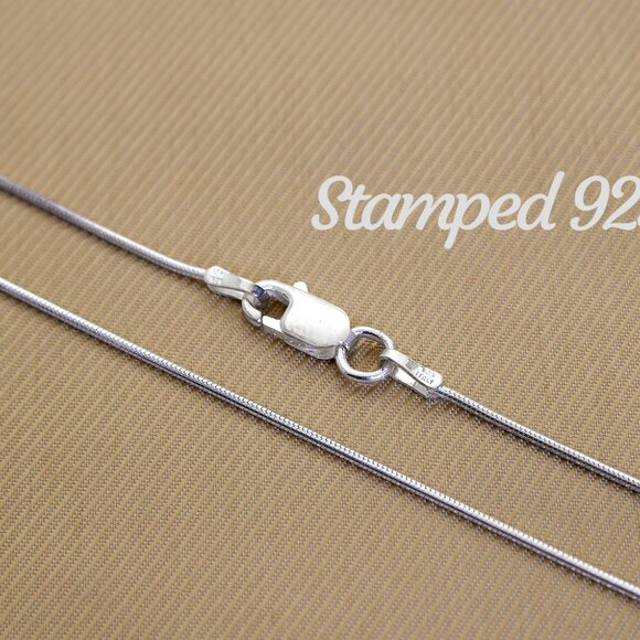 Vintage Silver Snake Chain, Stamped 925 ITALY, Real Sterling Silver Necklace - Picture 7 of 11